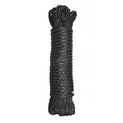 プレミアム ブラック ナイロン ボンデージ ロープ 7.5m